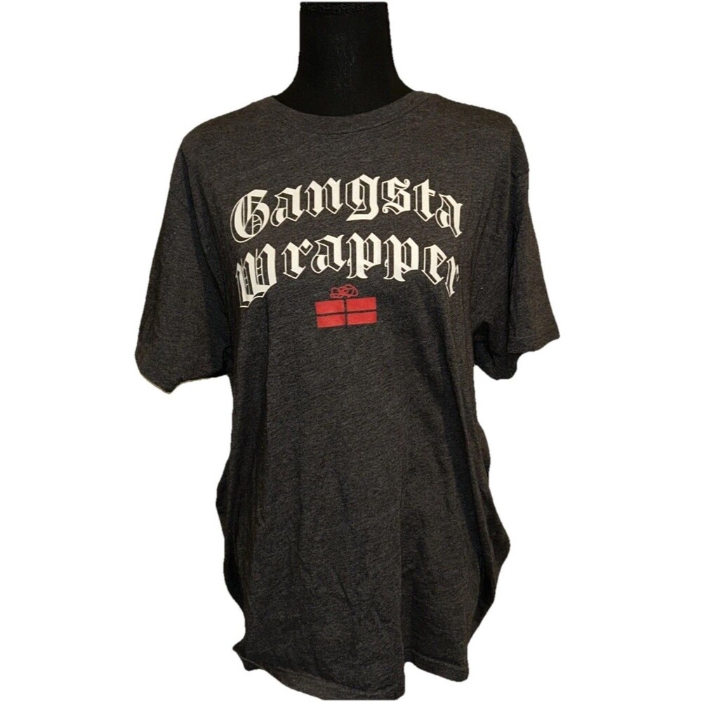Gangsta Wrapper Holiday Time XL (46-48) Short Sleeve Christmas Unisex T-Shirt